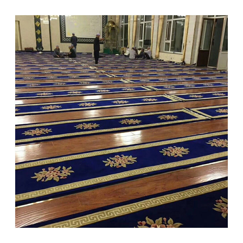 Alfombra de oración musulmana de pared a pared de alfombra de oración para mezquita en casa