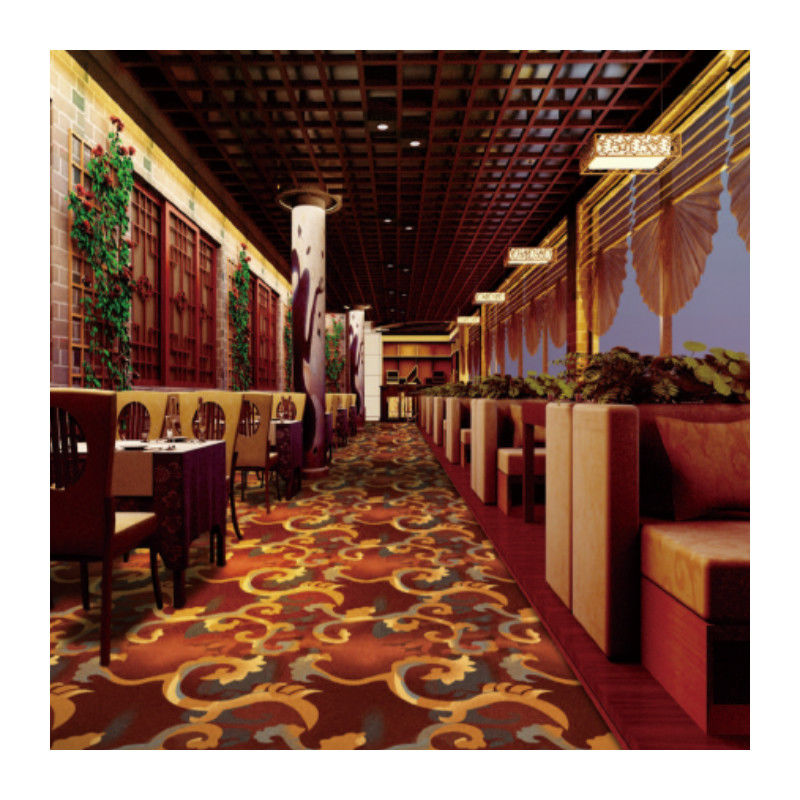 Alfombra de lujo Axminster personalizada con patrón de flor de ciruela para hotel 80% lana 20% nylon