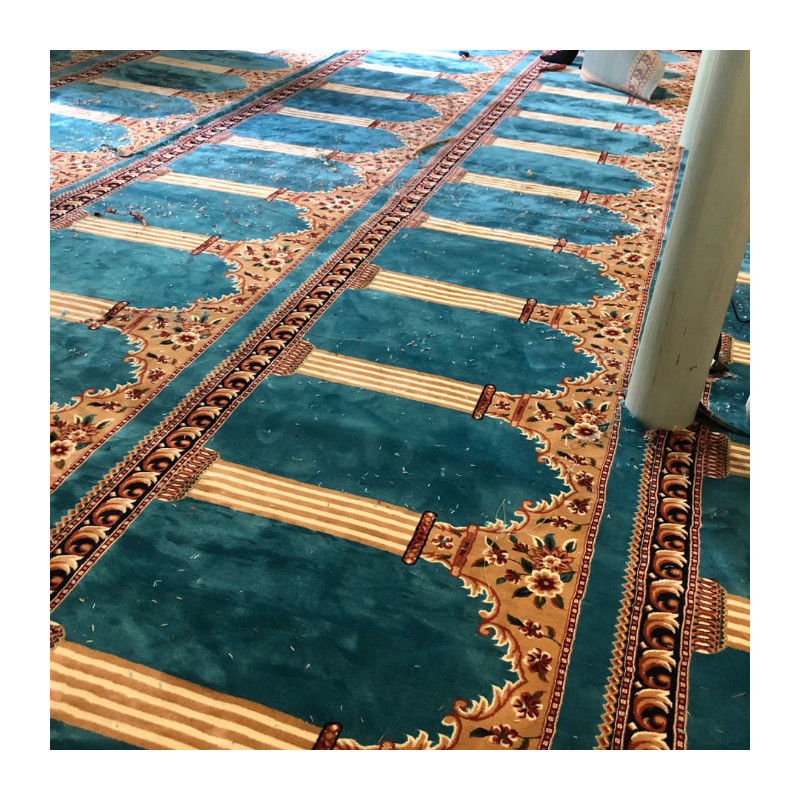 Alfombra de la mezquita de colores personalizados en diseño tradicional para la decoración de la mezquita