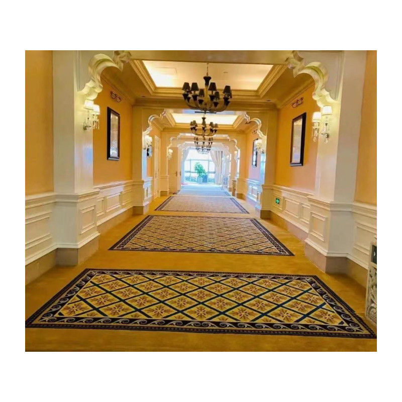 Diseñador de lujo personalizado Lana de mano alfombra de sala de estar con tufo para cortar pila Sala comercial