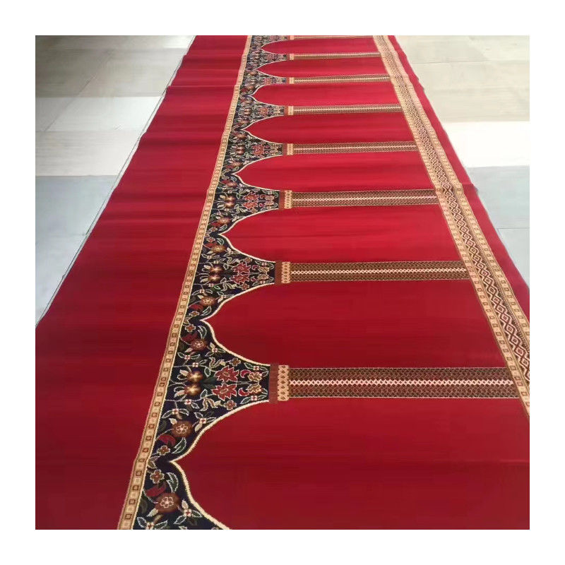 Imprimir alfombra de oración de la mezquita musulmana 4 * 25 Roll patrones personalizados para la decoración de la mezquita