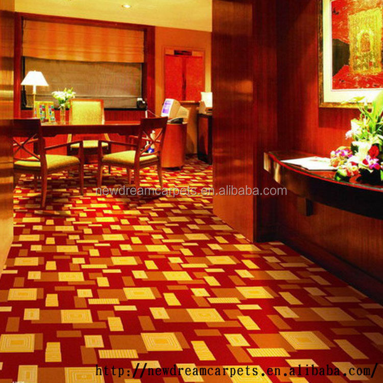 Venta de Guangdong ND1231 Altas filas Axminster Alfombra de pared a pared con patrón de pila cortada