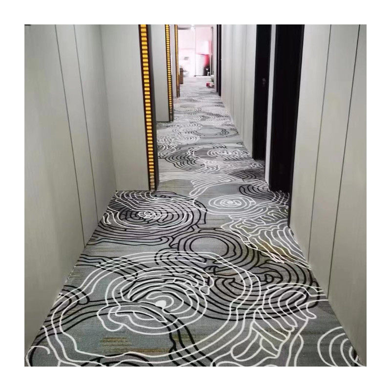 Hotel Pared a pared máquina de suelo comercial hecho alfombra a prueba de fuego para la decoración