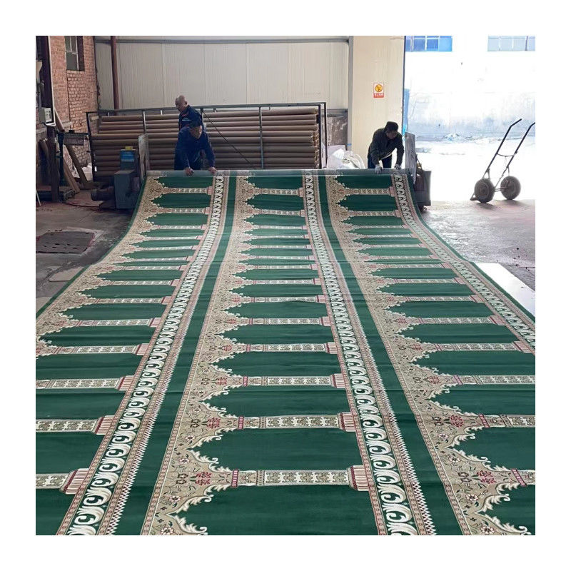 Patrones personalizados 4 * 25 alfombra de oración de rollo de la mezquita para la mezquita musulmana 4m 13,12 pies de ancho