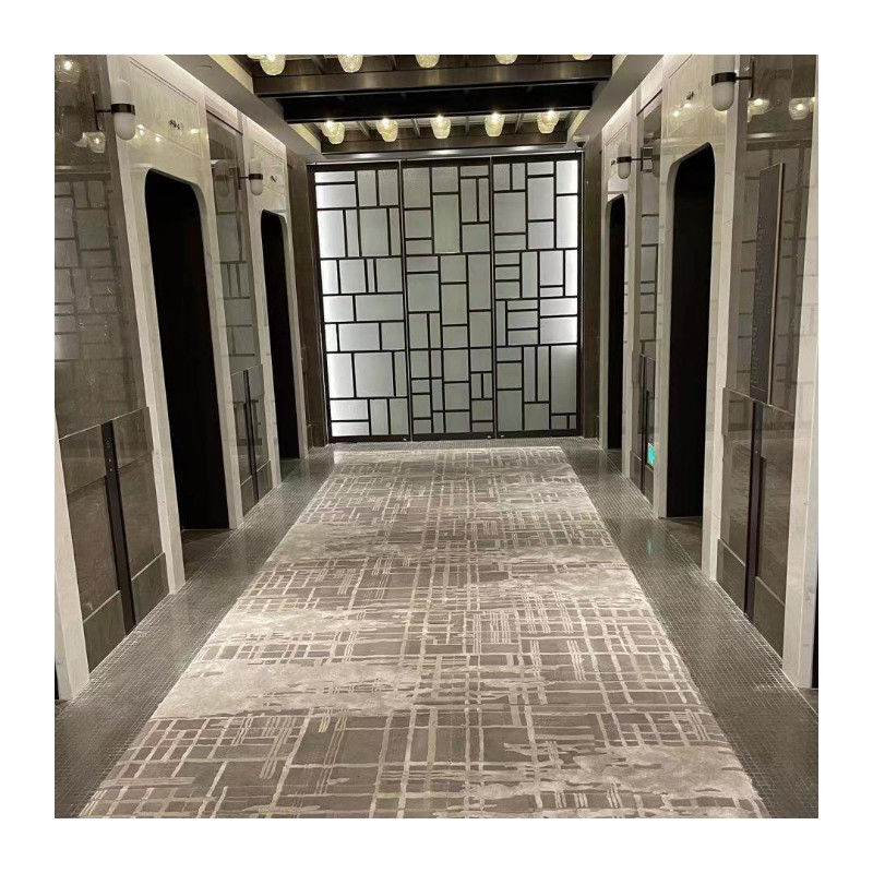 Máquina hecha de 4m de cortes planos de nylon de pared a pared alfombra para el suelo comercial a prueba de fuego