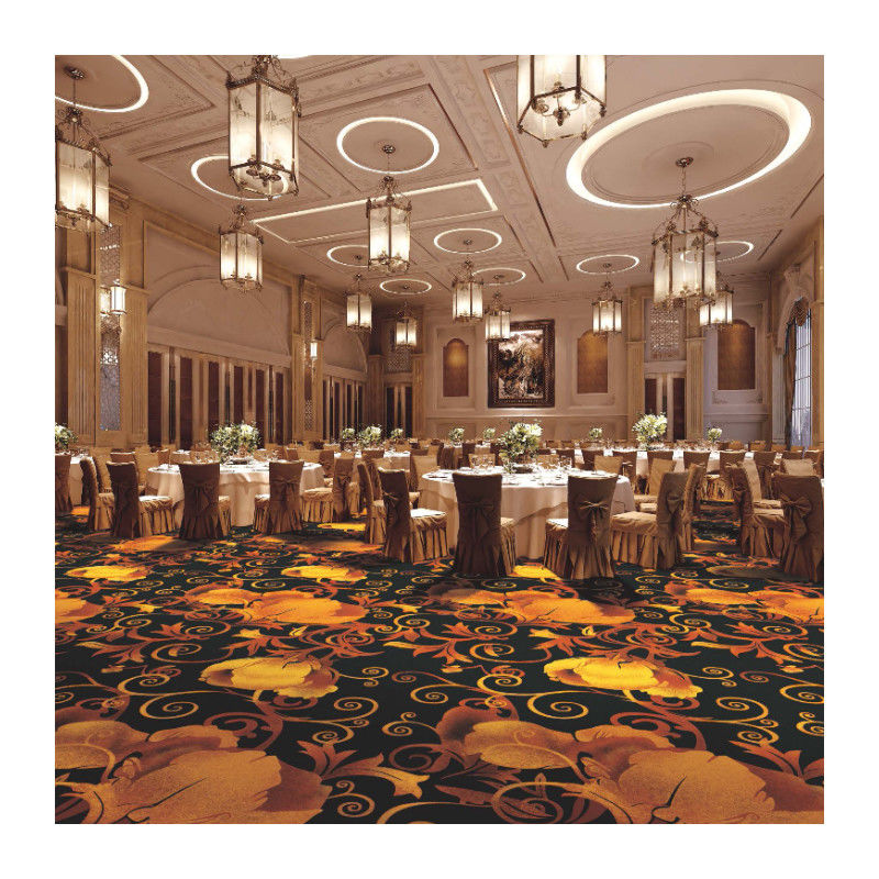 Alfombra de casino de lana y nylon de 7*11 densidad para instalación de pared a pared