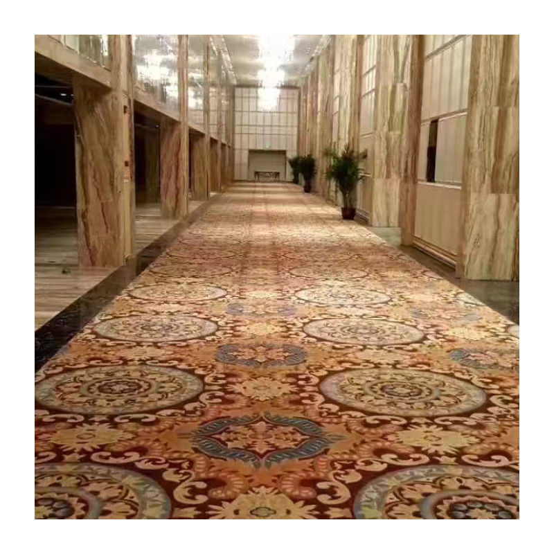 Alfombra de tufos de Axminster para banquetes en el hogar pasillo de pasillo resistente a las manchas altura de la pila 7-12 mm