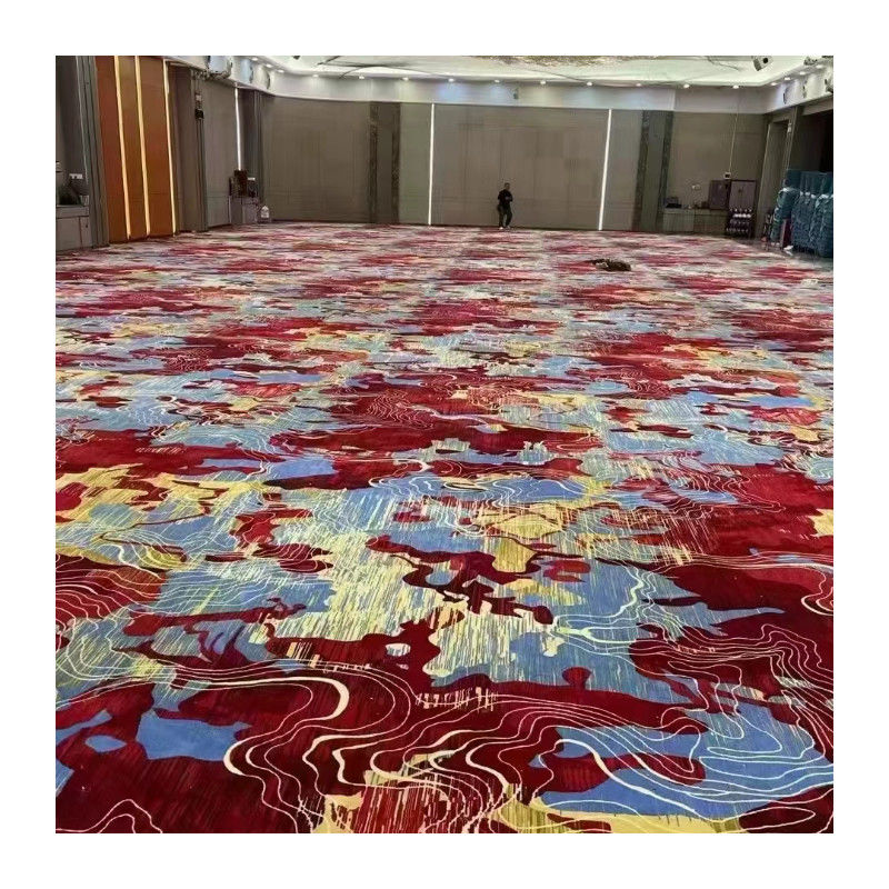 Corredor del vestíbulo del hotel Axminster Lana Alfombra de habitación del hotel 80% Lana a prueba de fuego No resbaladiza